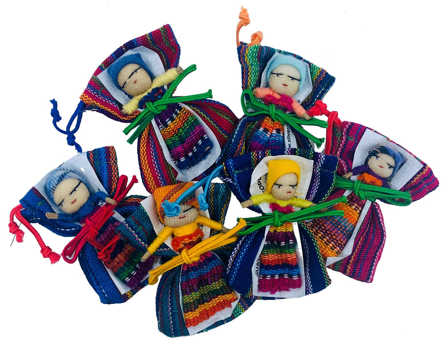 Guatemalan Worry Doll LARGE with Bag