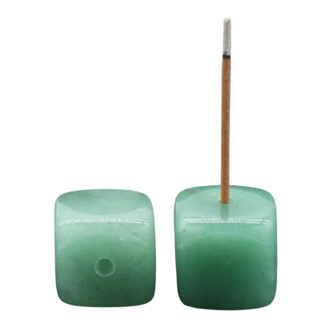 Crystal Incense Holder GREEN AVENTURINE