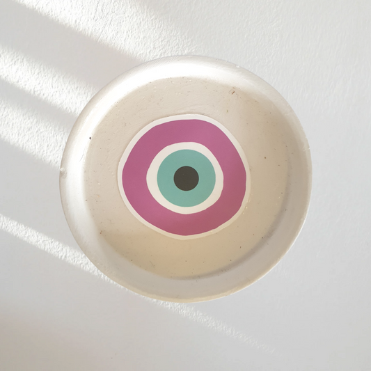 Evil Eye Trinket Dish Pink Eye