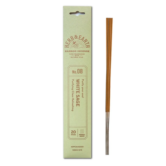 Herb & Earth Incense White Sage 20 stick packet